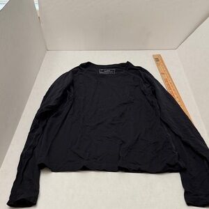 Figs Women's Black Long Sleeve Tee